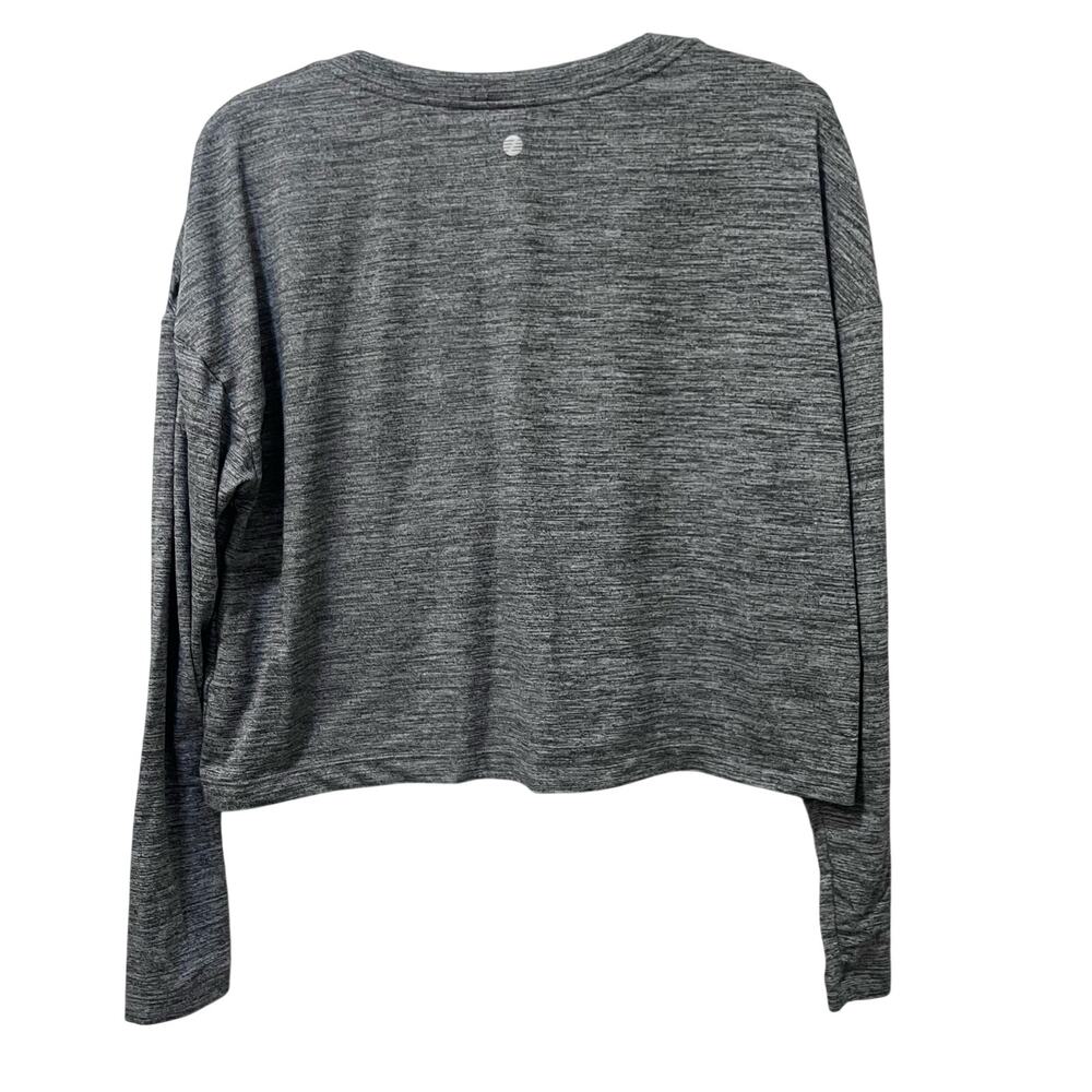 Zella Active Cropped Long Sleeve Top Heather Gray XS - Picture 4 of 9